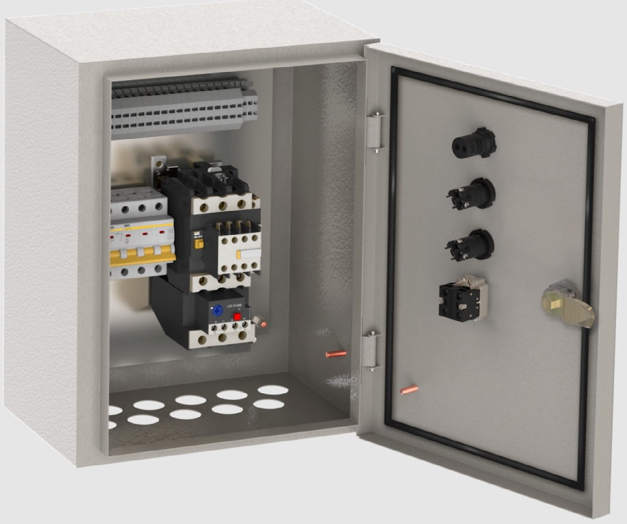 Ящик управления электродвигателем РЕЗЕРВ РУСМ5110-2074-IP54 Шкафы управления